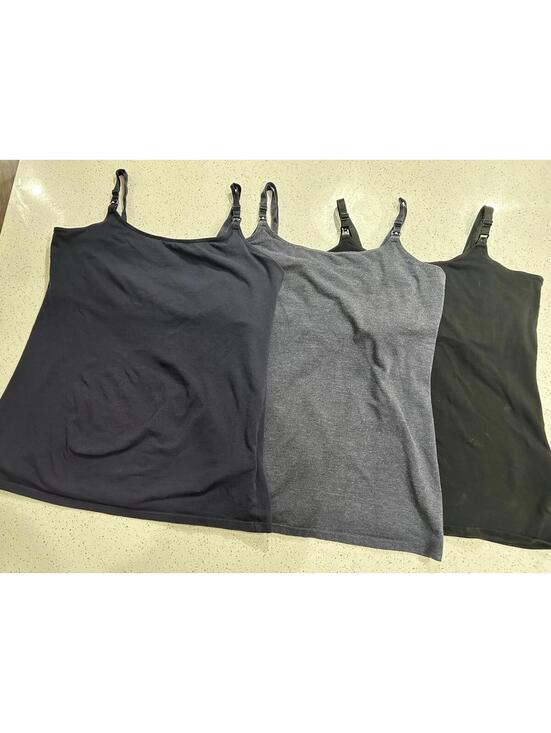 H&M Tops - H&M MAMA Maternity & Nursing Camisoles - 3-Pack Basic Essentials